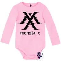 Body Bebê Infantil monsta x k pop bts banda koreana musica - Foto 4