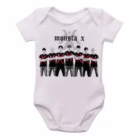 Body Bebê Infantil montsa x k pop bts musica banda koreana - Foto 2