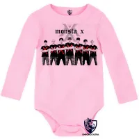 Body Bebê Infantil montsa x k pop bts musica banda koreana - Foto 4