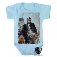 Body Bebê Infantil Nirvana Kurt Cobain cigarro - Foto 3