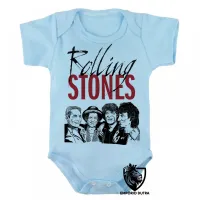 Body Bebê Infantil rolling stones banda rock mick jagger - Foto 3