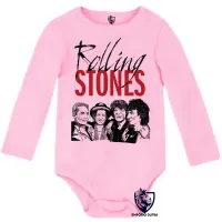 Body Bebê Infantil rolling stones banda rock mick jagger - Foto 4