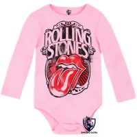 Body Bebê Infantil rolling stones retro boca lingua - Foto 4