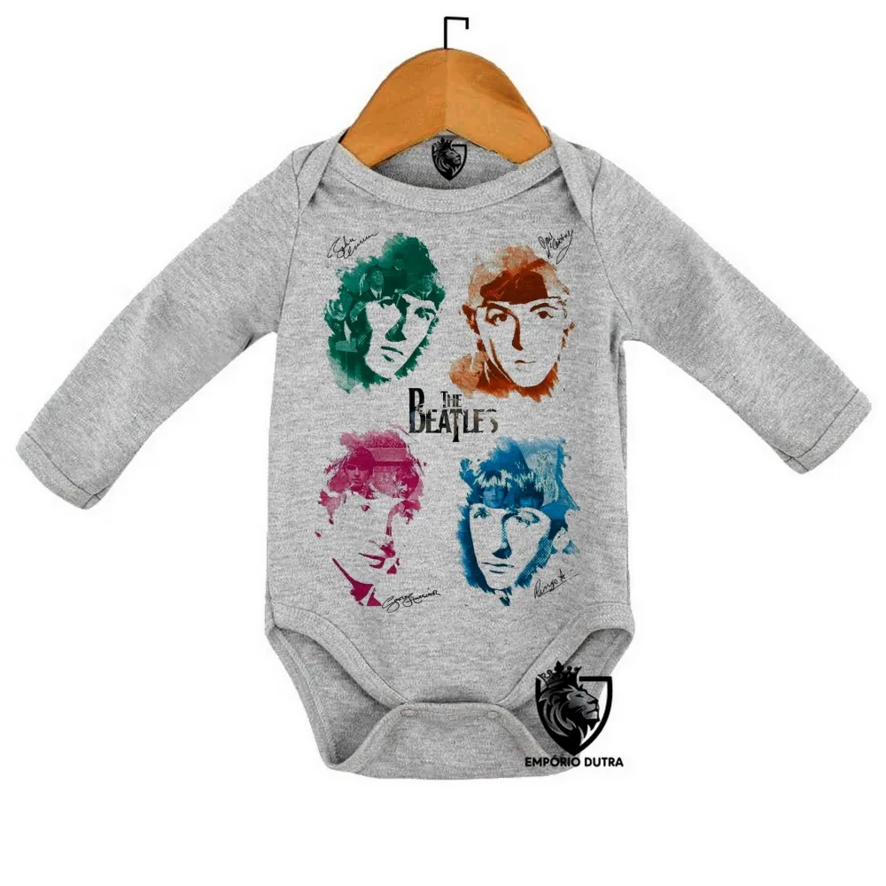 Body Bebê Infantil The Beatles assinaturas
