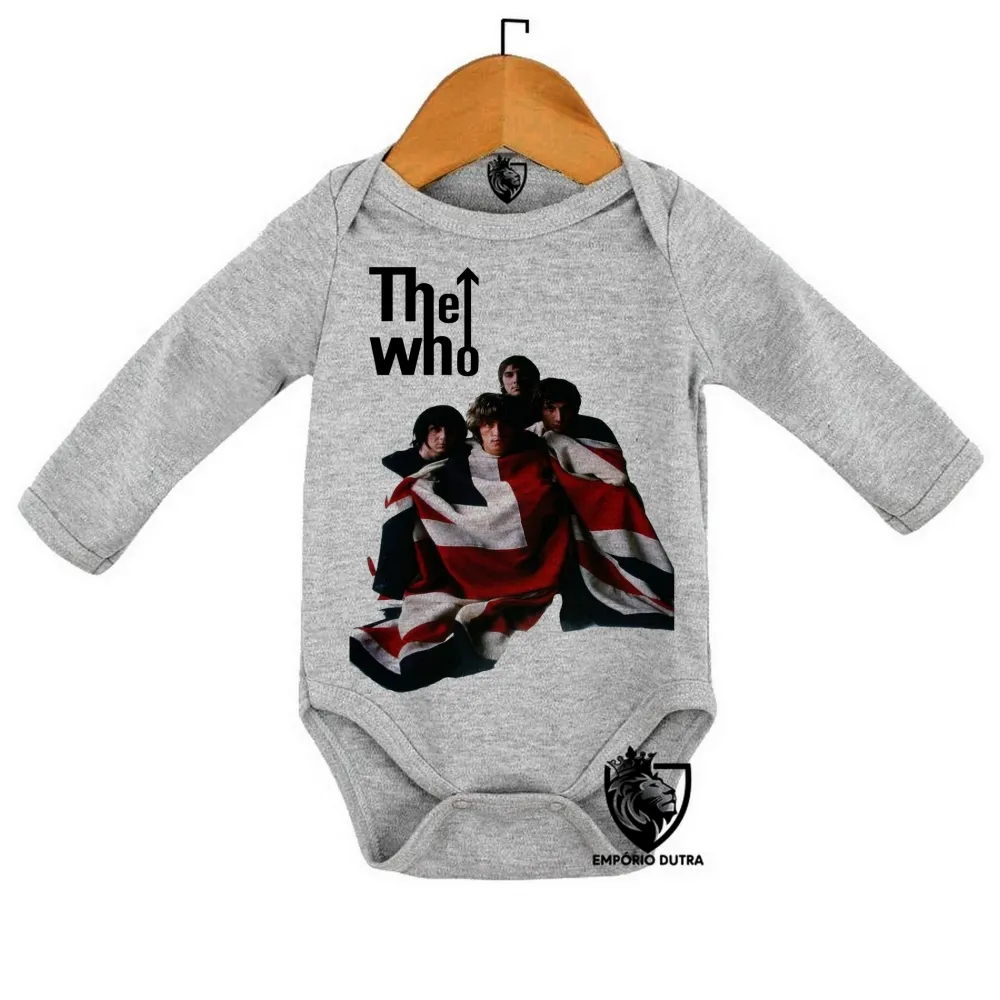 Body Bebê Infantil the who banda rock inglaterra bandeira Imagem