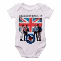 Body Bebê Infantil the who banda rock logo anos 60 generation - Foto 2