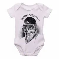 Body Bebê Infantil Tony Stark black sabbath rock - Foto 2