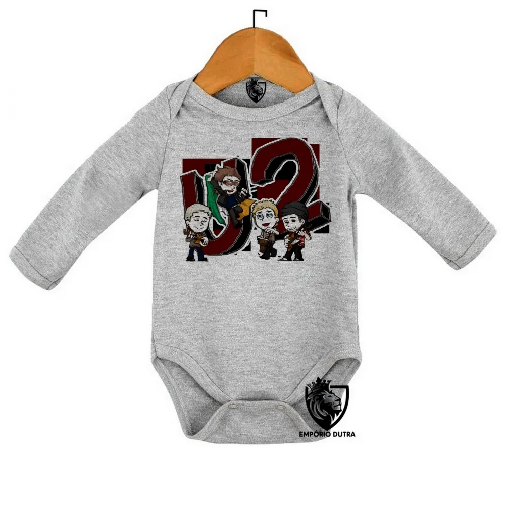 Body Bebê Infantil u2 banda rock musica desenho bono vox