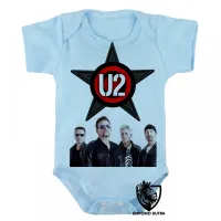 Body Bebê Infantil u2 banda rock musica irlanda estrela banda - Foto 3