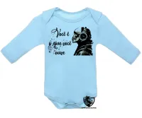 Body Bebê Infantil Você é o que ouve musica caveira - Foto 3