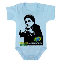 Body Bebê Infantil Bolsonaro Brasil Deus acima - Foto 2