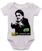 Body Bebê Infantil Bolsonaro Brasil Deus acima - Foto 3