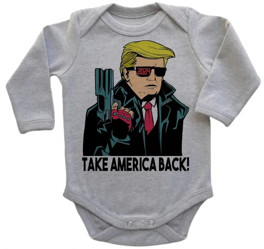 Body Bebê Infantil Donald Trumph 2024 presidente