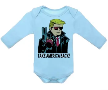 Body Bebê Infantil Donald Trumph 2024 presidente - Foto 2