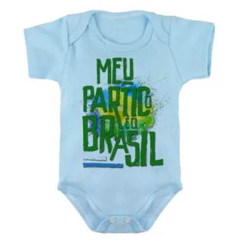 Body Bebê Infantil Bolsonaro meu partido Brasil ele sim - Foto 2