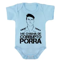 Body Bebê Infantil Bolsonaro soldado guerra - Foto 3