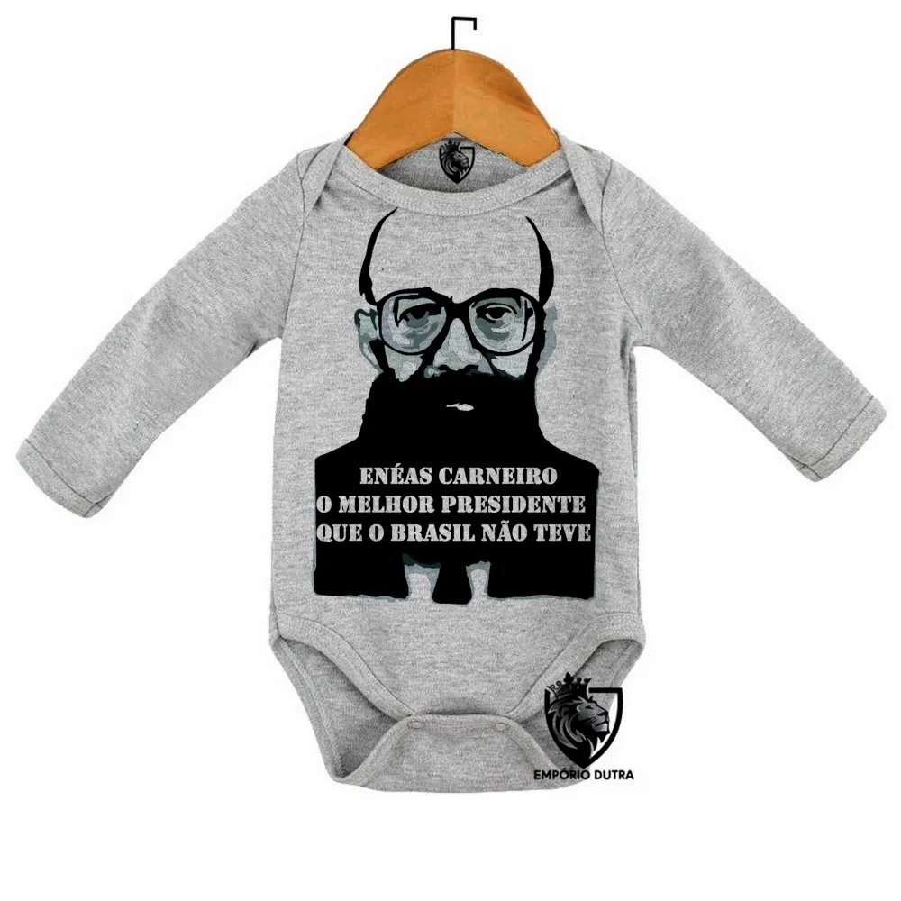 Body Bebê Infantil Enéas Carneiro direita Brasil