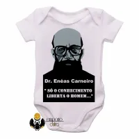 Body Bebê Infantil Enéas Carneiro direita conhecimento - Foto 2