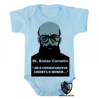 Body Bebê Infantil Enéas Carneiro direita conhecimento - Foto 3