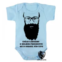 Body Bebê Infantil Enéas Carneiro melhor presidente Brasil - Foto 3