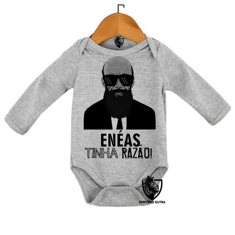 Body Bebê Infantil Enéas Carneiro tinha razão direita