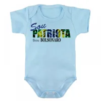 Body Bebê Infantil patriota Brasil Jair bolsonaro - Foto 2