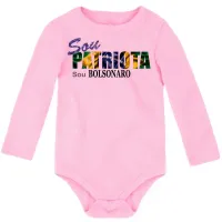 Body Bebê Infantil patriota Brasil Jair bolsonaro - Foto 4