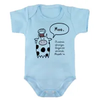 Body Bebê Infantil Animais respeite-os vegatariano vegano - Foto 2