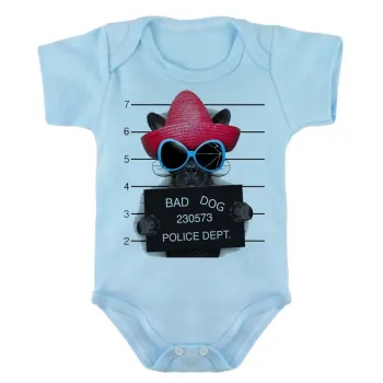 Body Bebê Infantil Bad Dog cachorro cão Police Dept - Foto 2