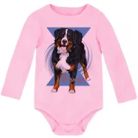 Body Bebê Infantil Bernese cachorro dog cão - Foto 4