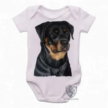 Body Bebê Infantil cachorro cão dog pug raça canina - Foto 2