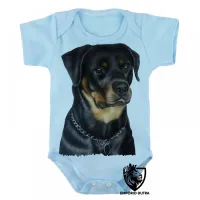 Body Bebê Infantil cachorro cão dog pug raça canina - Foto 3