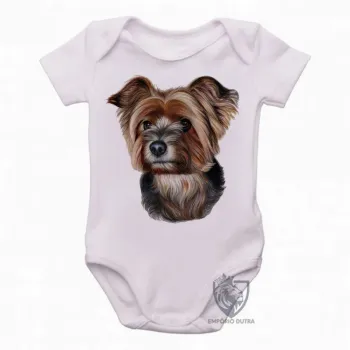 Body Bebê Infantil cachorro cão dog Yorkshire terrier raça - Foto 2