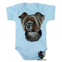 Body Bebê Infantil cachorro cão dog Yorkshire terrier raça - Foto 3