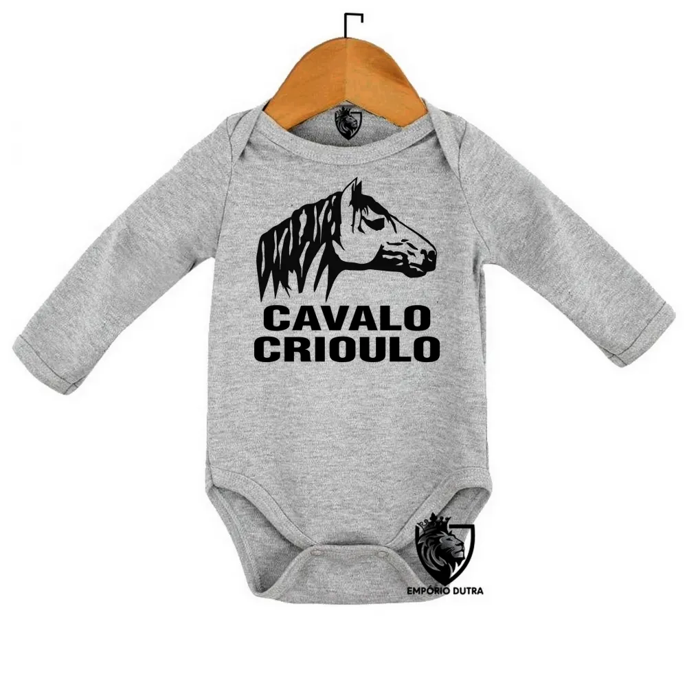 Body Bebê Infantil cavalo Crioulo rio grande do sul RS