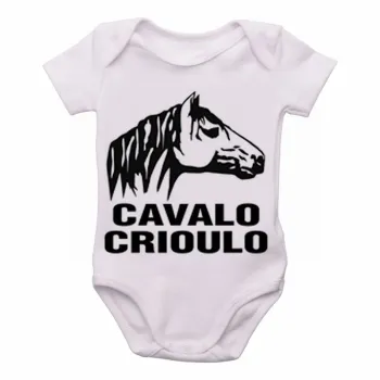 Body Bebê Infantil cavalo Crioulo rio grande do sul RS - Foto 2