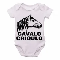 Body Bebê Infantil cavalo Crioulo rio grande do sul RS - Foto 2