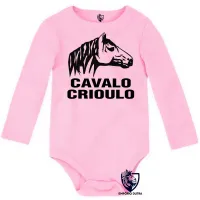 Body Bebê Infantil cavalo Crioulo rio grande do sul RS - Foto 4