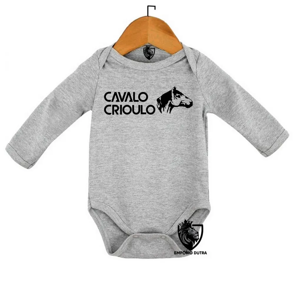 Body Bebê Infantil cavalo Crioulo rio grande do sul RS Imagem
