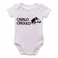 Body Bebê Infantil cavalo Crioulo rio grande do sul RS - Foto 2