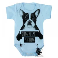 Body Bebê Infantil Cusco being cachorro is boring - Foto 4