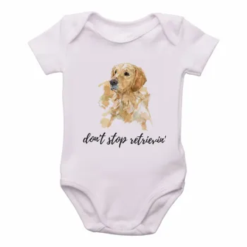 Body Bebê Infantil dont stop cachorro golden retriever - Foto 2