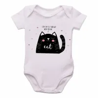 Body Bebê Infantil Every day is a good gato cat - Foto 2
