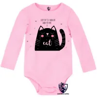 Body Bebê Infantil Every day is a good gato cat - Foto 4