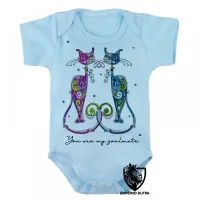 Body Bebê Infantil Gatos you are my soulmate cat - Foto 3