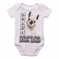 Body Bebê Infantil lhama animal america latina - Foto 2