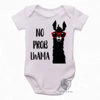 Body Bebê Infantil No problhama lhama problema - Foto 2