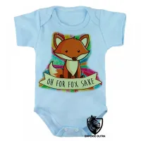 Body Bebê Infantil oh for fox sake raposa cachorro dog - Foto 3