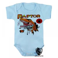 Body Bebê Infantil Raptor Ghost world dinossauro - Foto 3