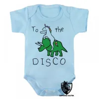 Body Bebê Infantil To the disco dinossauro unicórnio - Foto 3